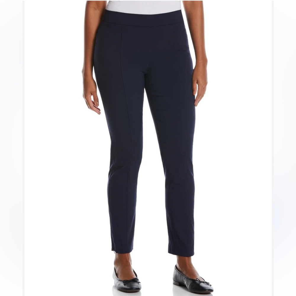 Rafaella Blue Skinny Pants Streamlined Ankle-Length sz12